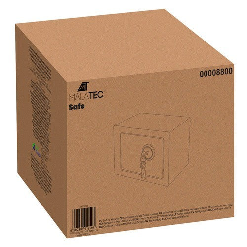 Möbeltresor Safe mit Schlüssel Wandtresor Sicherheitssafe Stahl Schwarz A5