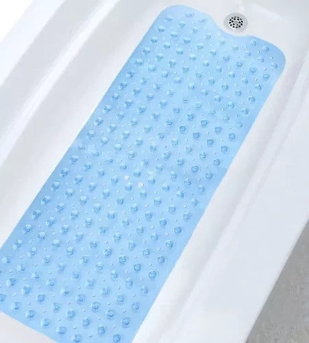 Badewannenmatte Antirutschmatte 100x40 cm Blau Rutschmatte mit Saugnäpfen