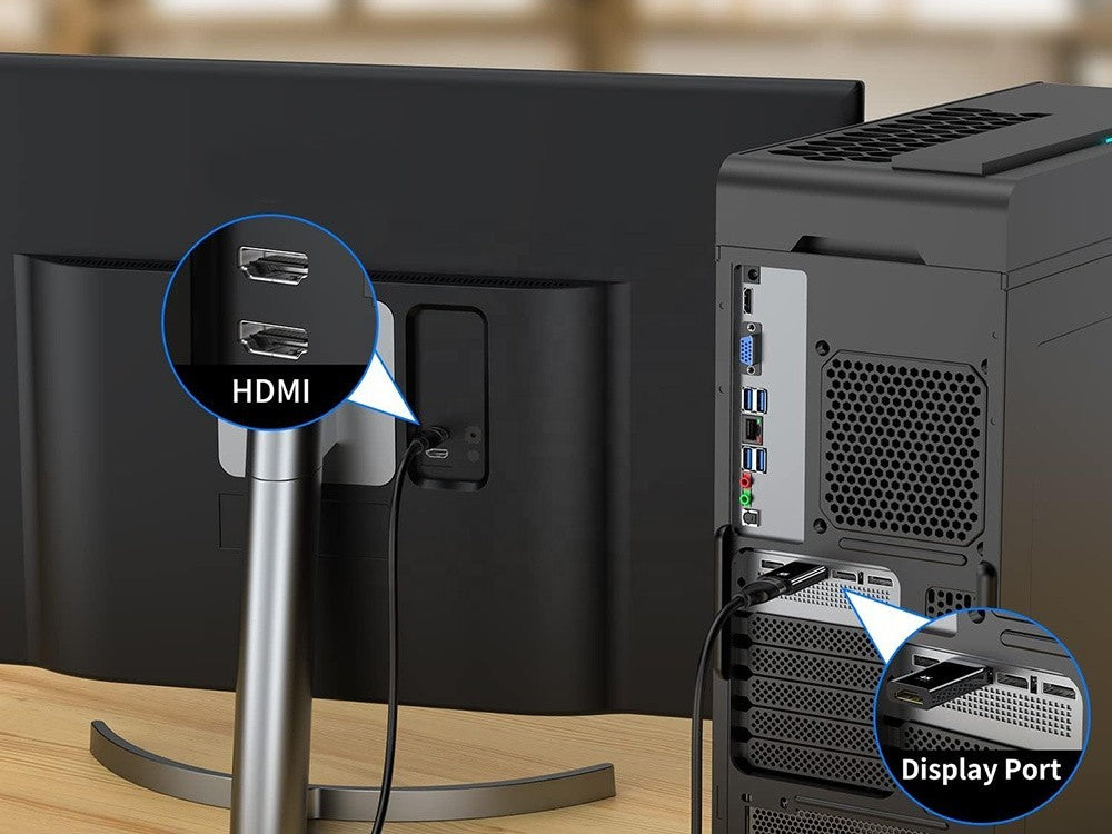 DisplayPort auf HDMI Adapter 4K DP zu HDMI Konverter Audio Video