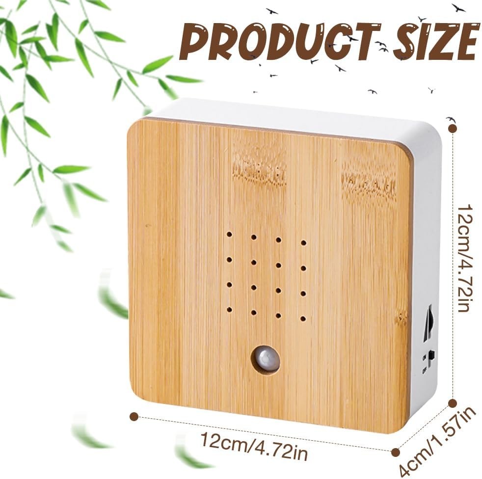 Vogelgezwitscher Box mit Bewegungsmelder – Entspannende Naturgeräusche für Zuhause, Büro & Bad