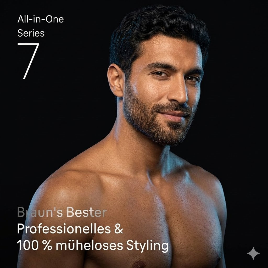 Braun Series 7 All-in-One Trimmer 12in1 Bart Haarschneider Wasserdicht Set