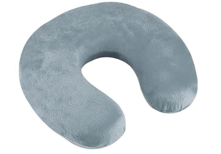 Reisekissen Nackenkissen Memory Foam – ergonomisches Reise Kissen Grau