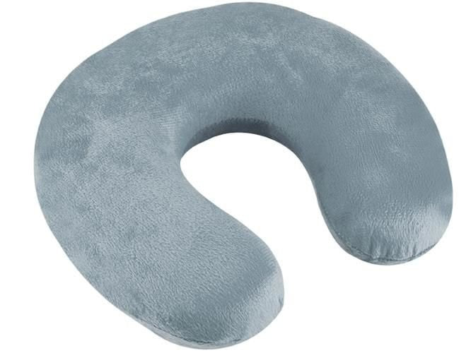 Reisekissen Nackenkissen Memory Foam – ergonomisches Reise Kissen Grau