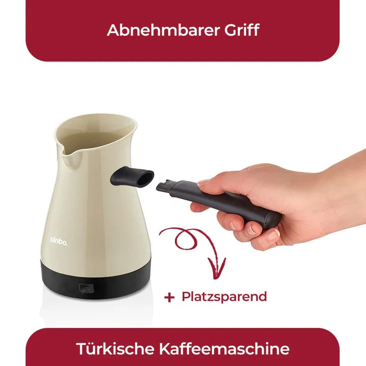 Sinbo Türkische Kaffeemaschine 1000W 400 ml – Elektrische Cezve 5 Tassen