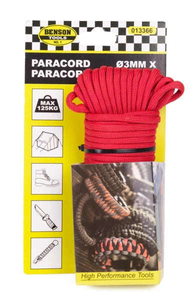 Paracord 3mm 15m Seil Outdoor Camping 125kg Farbmix 1 Stück