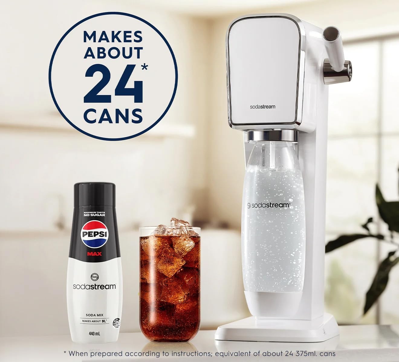SodaStream Sirup Pepsi Zero 440ml – Für 9L Fertiggetränk Zuckerfrei