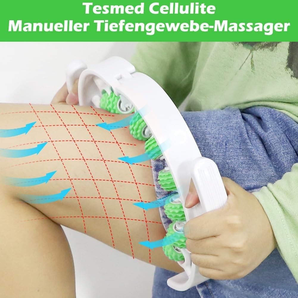 Cellulite Massagegerät manuell 360° Roller Massage Rolle Körper