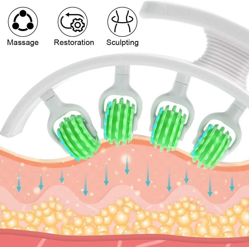 Cellulite Massagegerät manuell 360° Roller Massage Rolle Körper