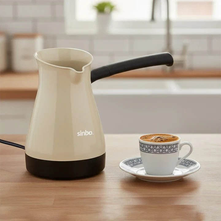 Sinbo Türkische Kaffeemaschine 1000W 400 ml – Elektrische Cezve 5 Tassen