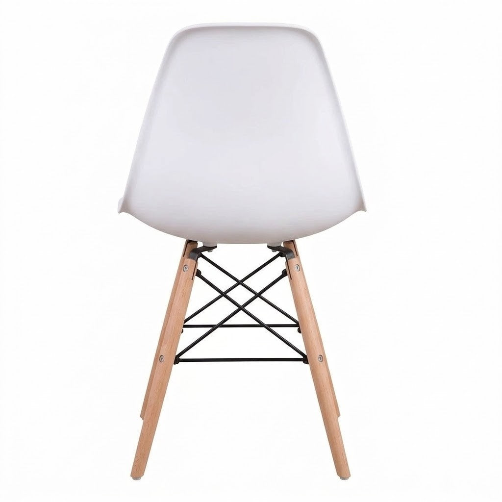 4er Set Esszimmerstühle modern Kunststoff Küchenstuhl Wohnzimmer Stühle Holzbeine 3 Farben