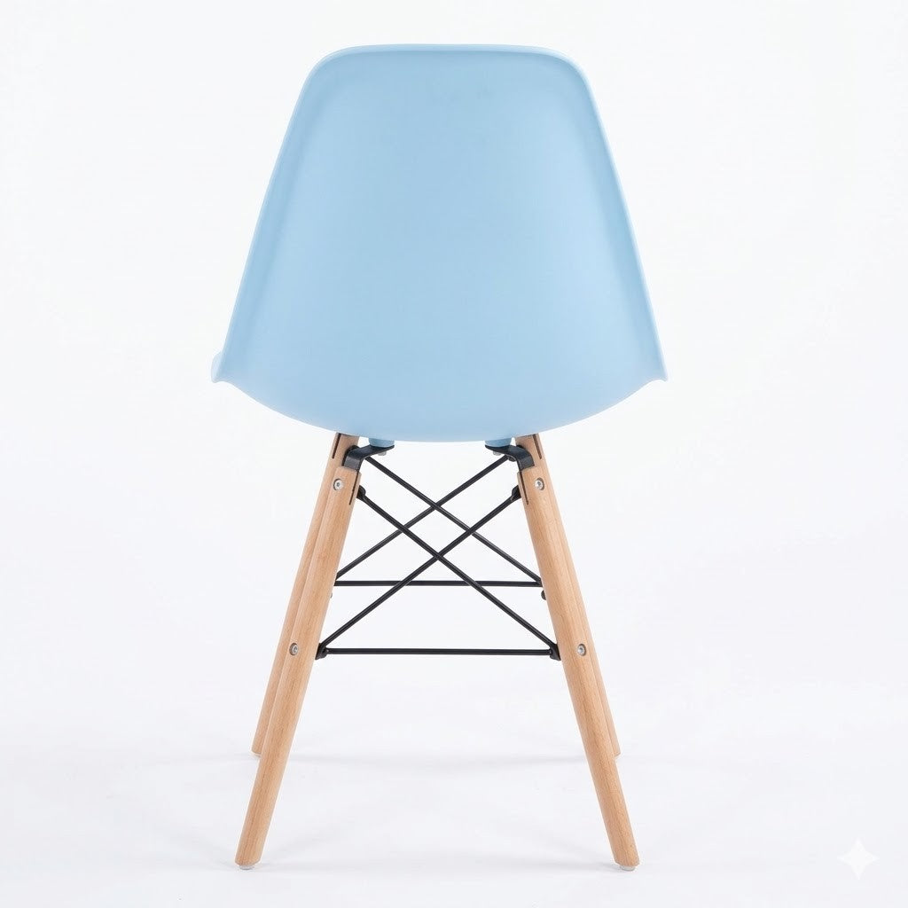 4er Set Esszimmerstühle modern Kunststoff Küchenstuhl Wohnzimmer Stühle Holzbeine 3 Farben