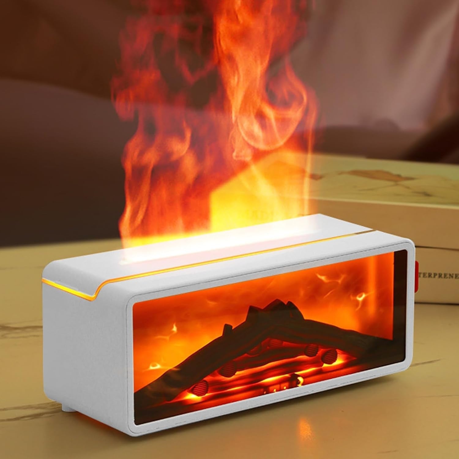 Aroma Diffuser Luftbefeuchter Flammen Effekt LED 7 Farben Timer