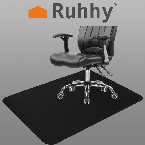 RUHHY Bodenschutzmatte 90x130cm Bürostuhl Unterlage Boden Schutz Matte rutschfest