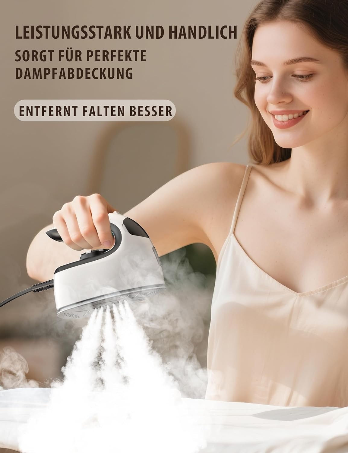 Reisebügeleisen 2in1 Dampfglätter 1000W tragbar Steamer Kleidung Bügeln