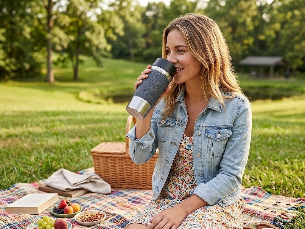 EMSA Thermobecher 360ml auslaufsicher Kaffee To Go 4h warm 8h kalt 360° Deckel