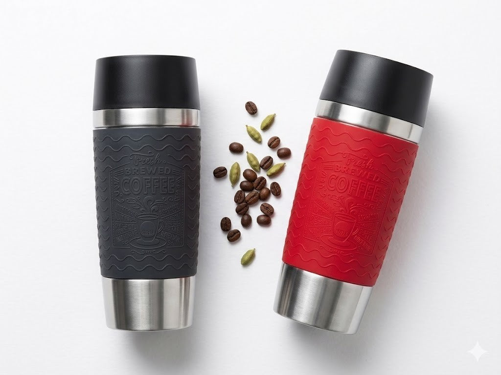 EMSA Thermobecher 360ml auslaufsicher Kaffee To Go 4h warm 8h kalt 360° Deckel