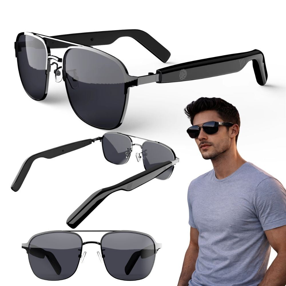 Bluetooth Sonnenbrille mit Lautsprecher Mikrofon Freisprechen Musik Smart