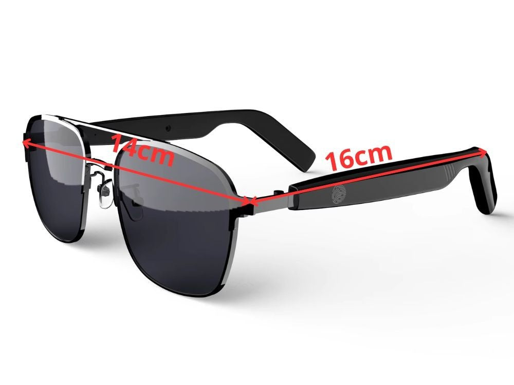 Bluetooth Sonnenbrille mit Lautsprecher Mikrofon Freisprechen Musik Smart