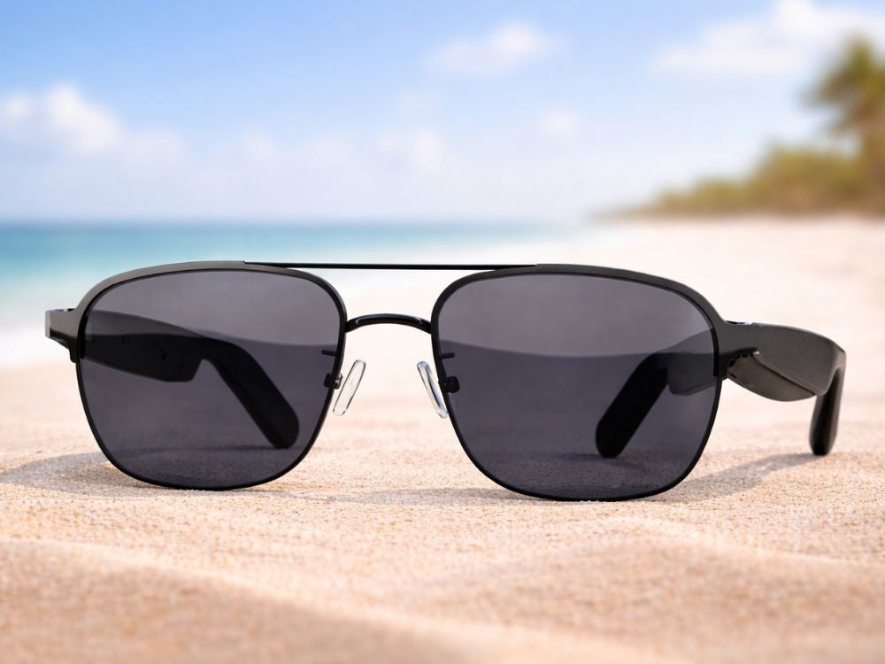 Bluetooth Sonnenbrille mit Lautsprecher Mikrofon Freisprechen Musik Smart