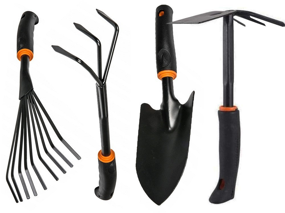 Gartengeräte Set 6tlg Gartenwerkzeug Schaufel Harke Hacke für Gartenarbeit