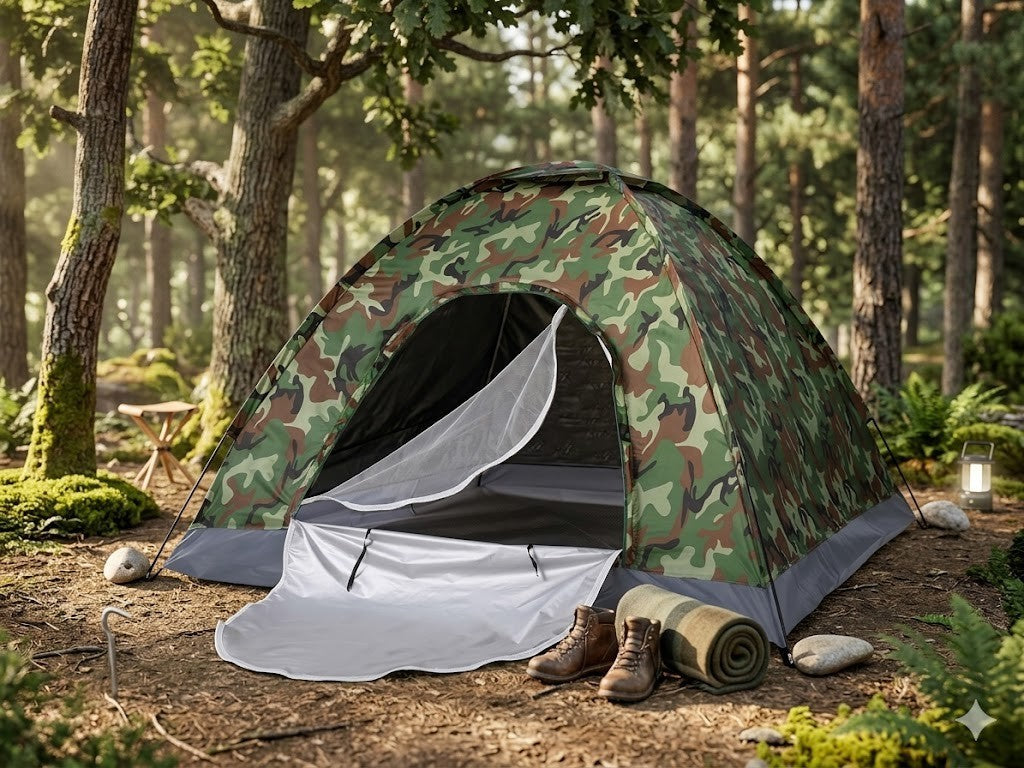 Campingzelt 2-3 Personen XXL leicht mit Moskitonetz Outdoor Reisezelt