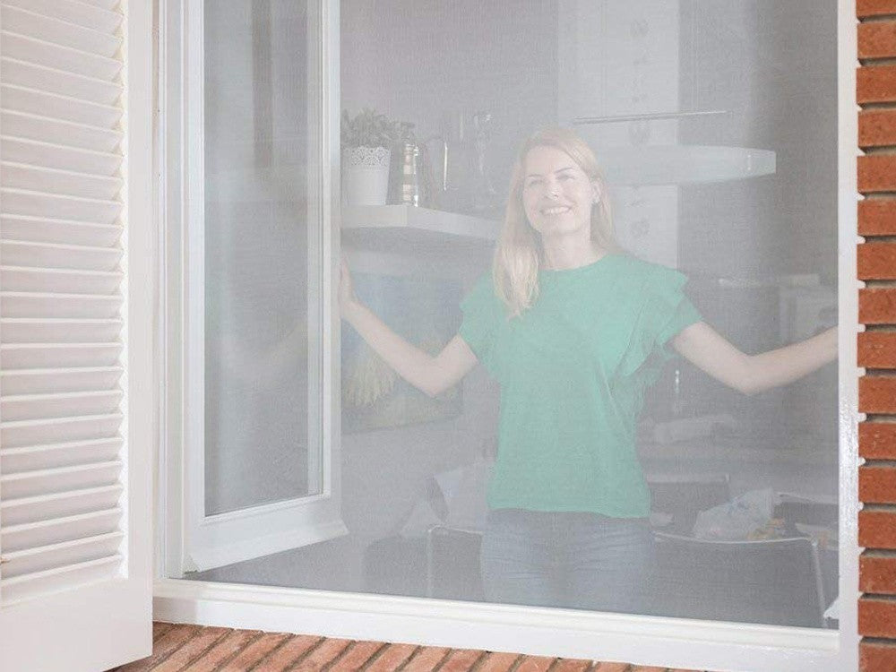 Fenstermoskitonetz magnetisch 150x180cm Fliegengitter zuschneidbar ohne Bohren