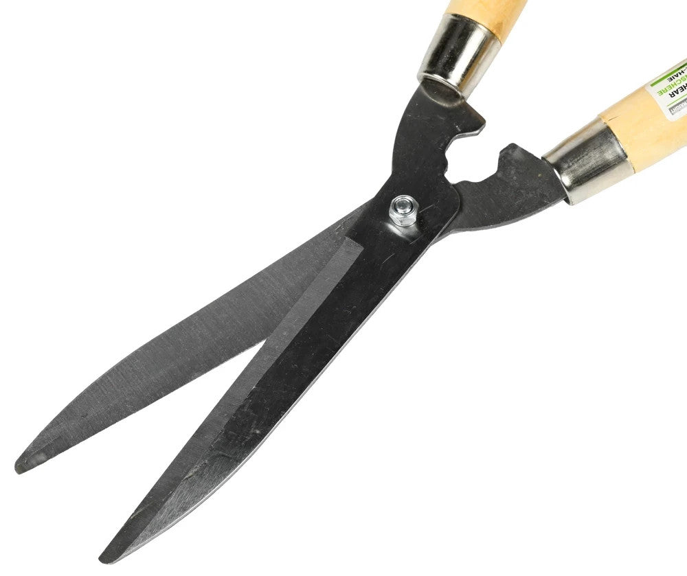 Heckenschere 50cm gerade Klingen Gartenschere Holzgriffe für Hecken Sträucher