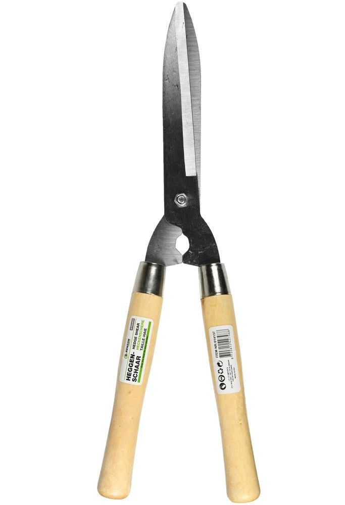 Heckenschere 50cm gerade Klingen Gartenschere Holzgriffe für Hecken Sträucher