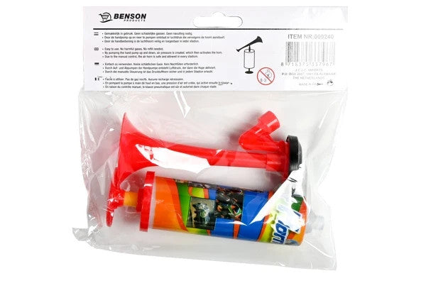 Drucklufthorn Set Mini mit Handpumpe Signalhorn Outdoor