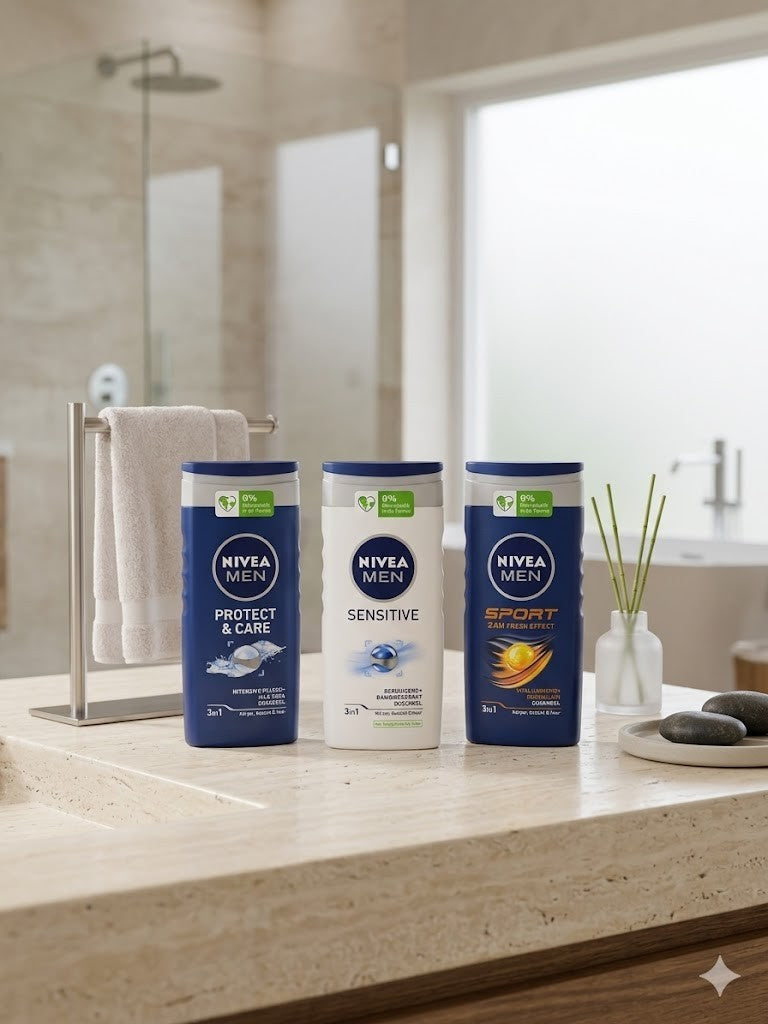 NIVEA MEN Duschgel Original Care 250ml 3in1 Körper Gesicht Haare