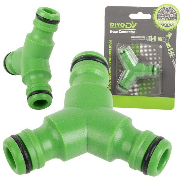 Gartenschlauch T Stück 2 Wege Verteiler Anschluss Schlauch Adapter