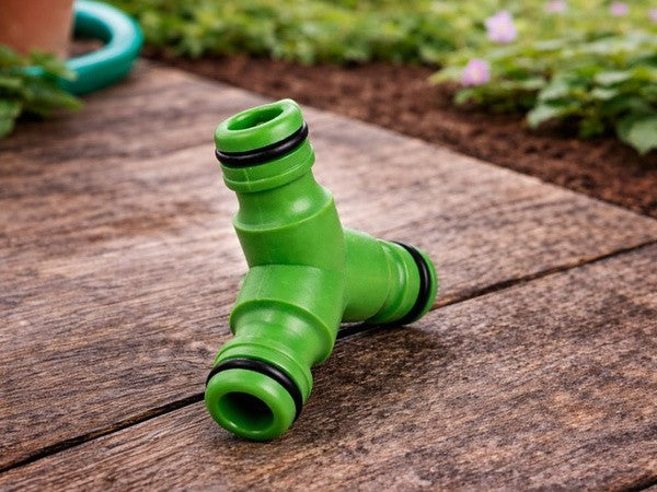 Gartenschlauch T Stück 2 Wege Verteiler Anschluss Schlauch Adapter