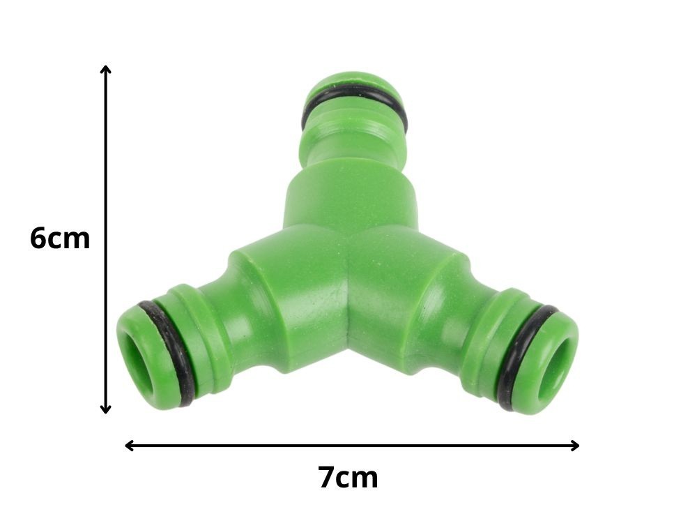 Gartenschlauch T Stück 2 Wege Verteiler Anschluss Schlauch Adapter