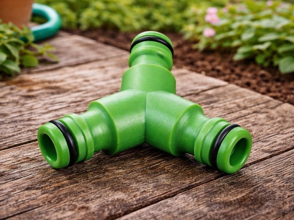 Gartenschlauch T Stück 2 Wege Verteiler Anschluss Schlauch Adapter