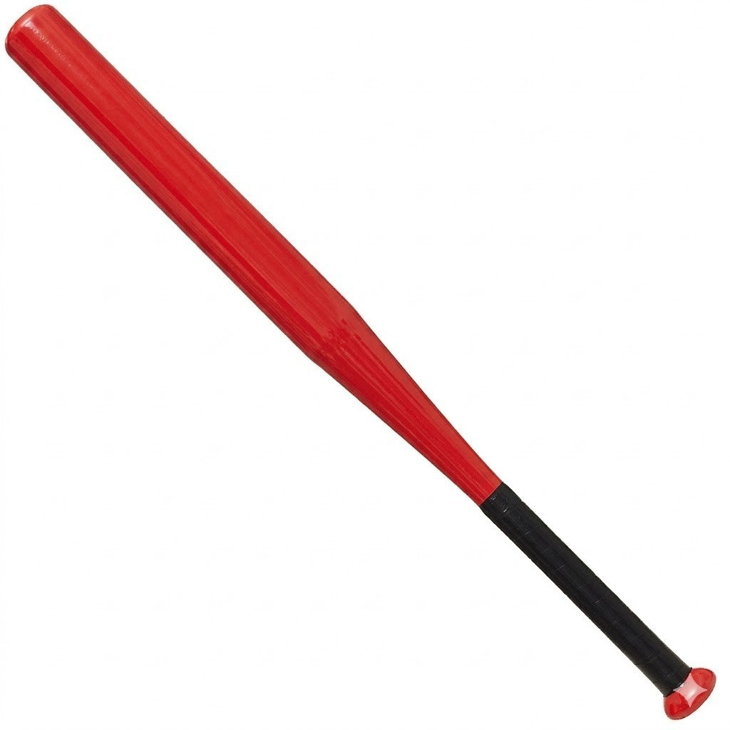 Baseballschläger 28 Zoll Stahl rot robust rutschfest für Training Freizeit Sport