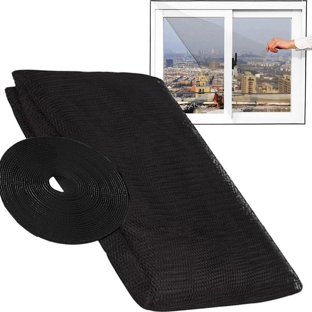 Fliegengitter Fenster ohne Bohren 130x150 150x180 Klettband Insektenschutz