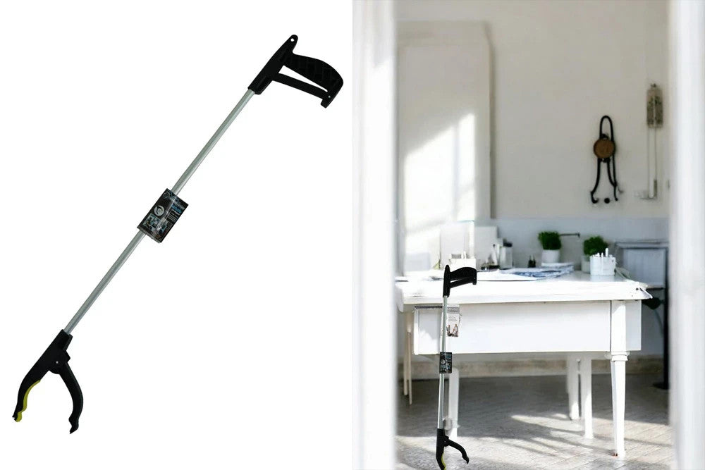 Greifhilfe 76cm Aluminium mit Magnet Greifer Zange 10 Stück Set
