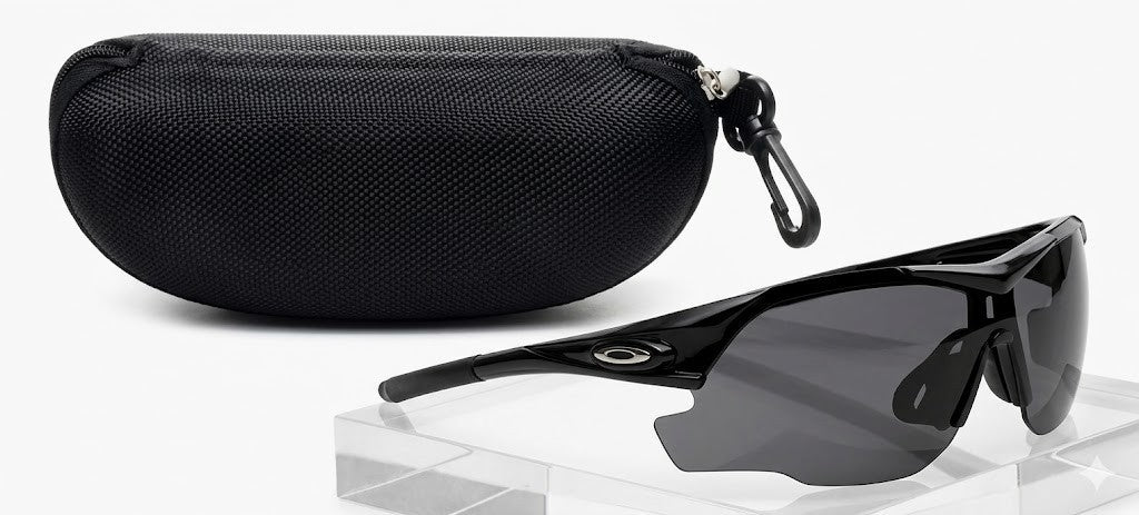 Sport Sonnenbrille UV400 Panorama Fahrrad Laufbrille mit EVA Etui Unisex