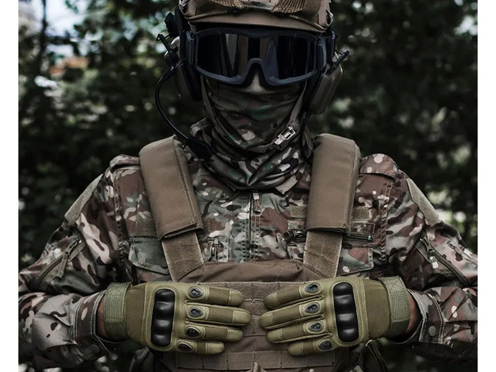 Taktische Thermo Handschuhe L– Militär Touchscreen rutschfest mit Knöchelschut