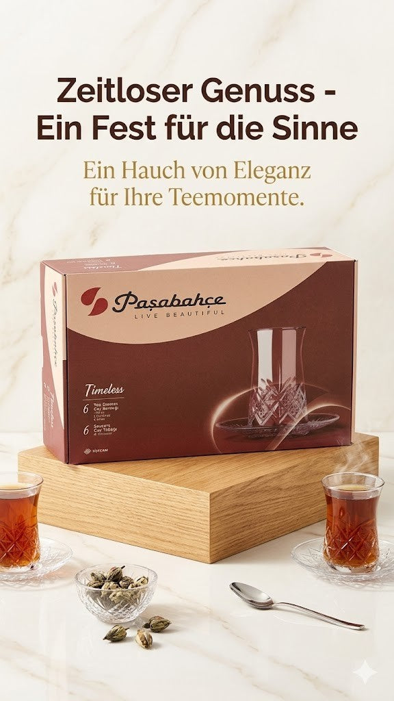 Teegläser Set 12tlg 160ml Glas Teeglas Kristalloptik hitzebeständig