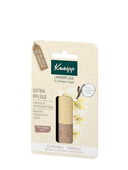 Kneipp Lippenbalsam Vanille Pflege Cupuaçu Öl Feuchtigkeit Lippenpflege