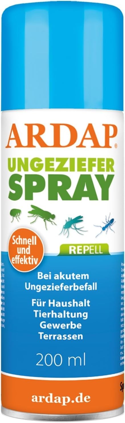 ARDAP Repell 200ml Insektenspray Ungeziefer Abwehr Wohnung