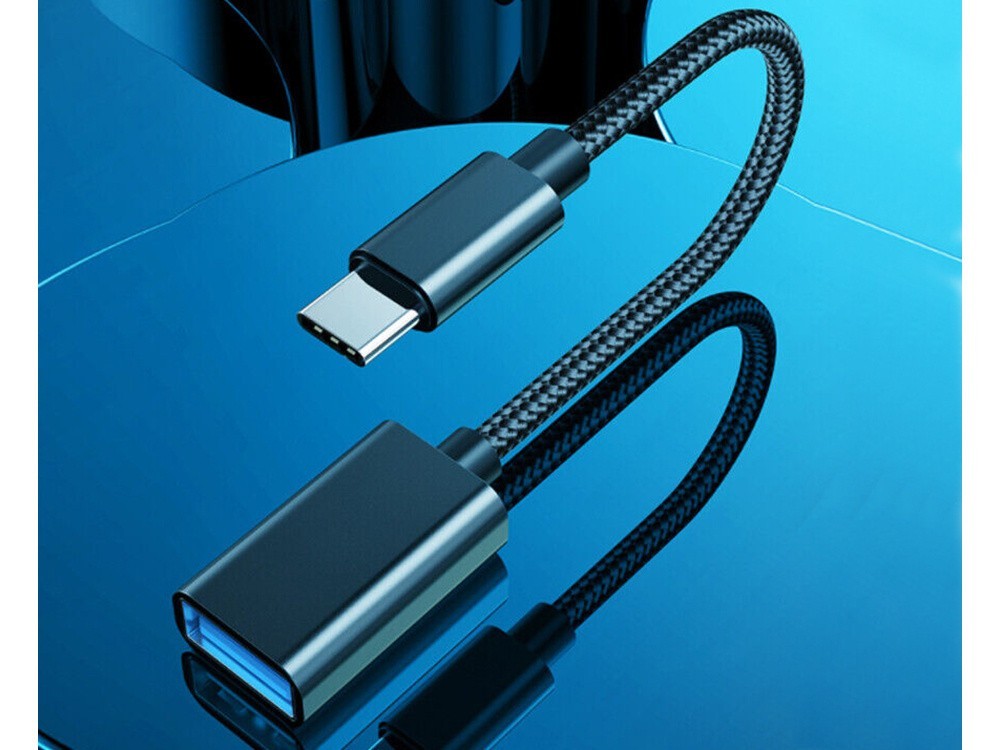 USB-C auf USB-A 3.0 Adapter OTG 11cm Kabel Datenübertragung