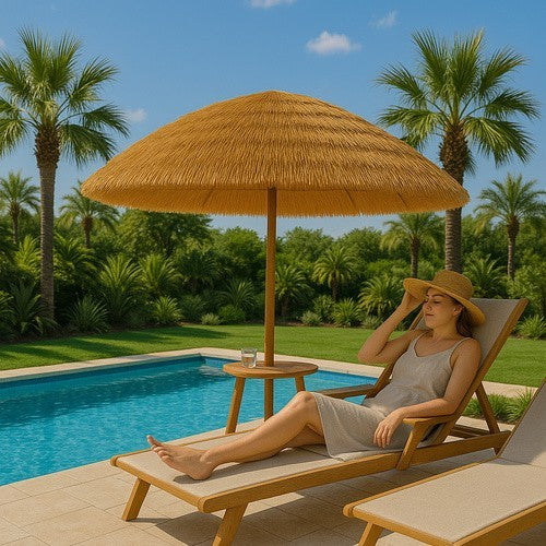 Gartenschirm Hawaii 170cm Sonnenschirm Balkon Strand knickbar