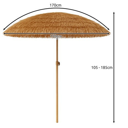 Gartenschirm Hawaii 170cm Sonnenschirm Balkon Strand knickbar