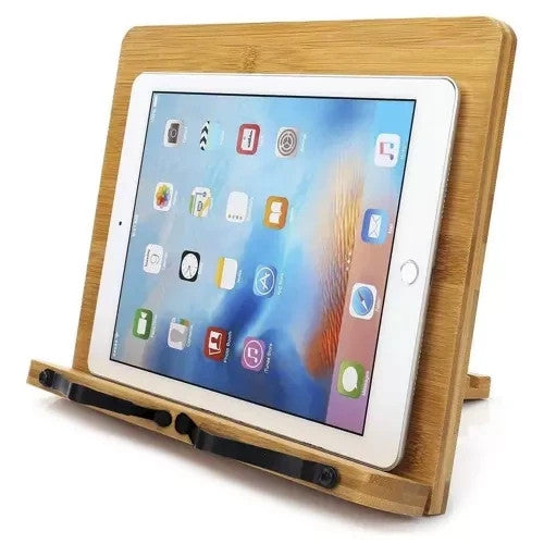 Buchständer Bambus verstellbar Tablet Laptop Halter klappbar