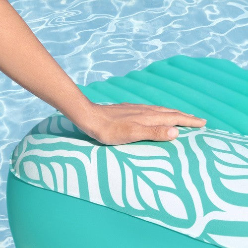 Poolsessel Luftmatratze 145x120cm Wasserliege mit Getränkehalter