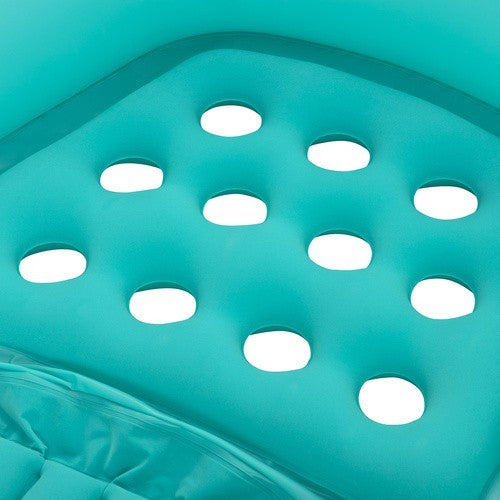 Poolsessel Luftmatratze 145x120cm Wasserliege mit Getränkehalter