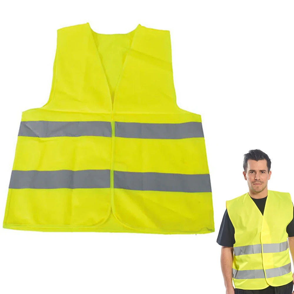 Reflektierende Warnweste Unisex – Sicherheitsweste für Auto, Fahrrad & Arbeit