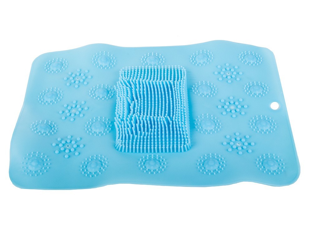 Fußmassagegerät Dusche Anti Rutsch Badematte – Silikon Fußreiniger und Massagepad für Badezimmer, Dusche und Wellness